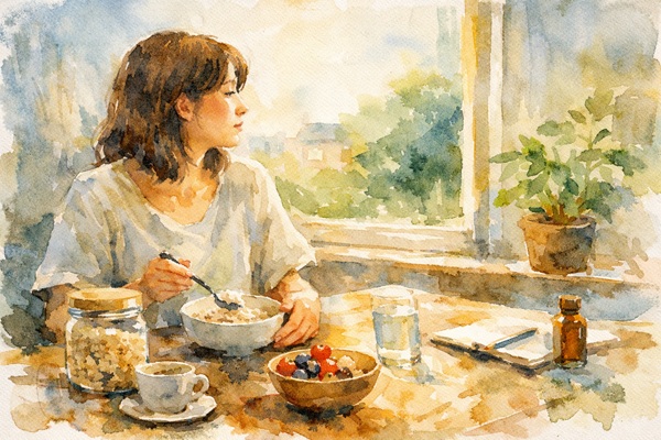 体は、食べた瞬間には変わらない―オーツ麦が残した“時間差の反応”を、腸内で読み解く