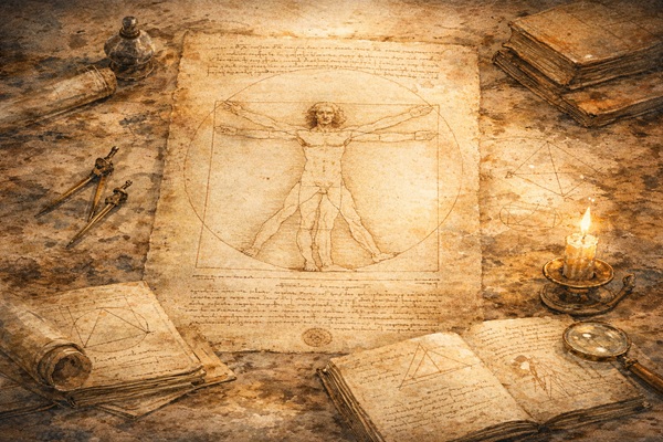 円と四角は、なぜ一つの絵に収まったのか―《ウィトルウィウス的人体図》を読み直す