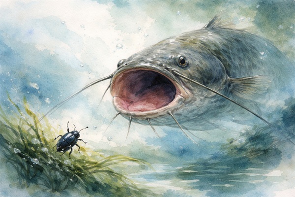 飲み込まれた先の、数秒間―ナマズと水生甲虫8種の捕食実験が覆した「体格差の常識」